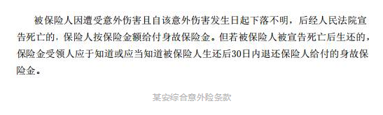 旅游失蹤什么保險能賠？